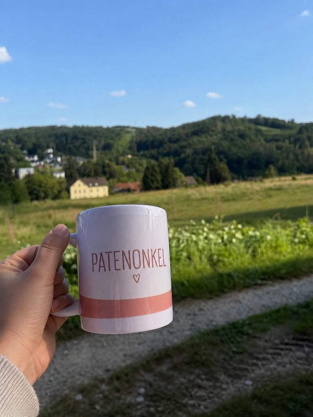 Personalisierte Kaffeetasse mit Aufschrift Patenonkel